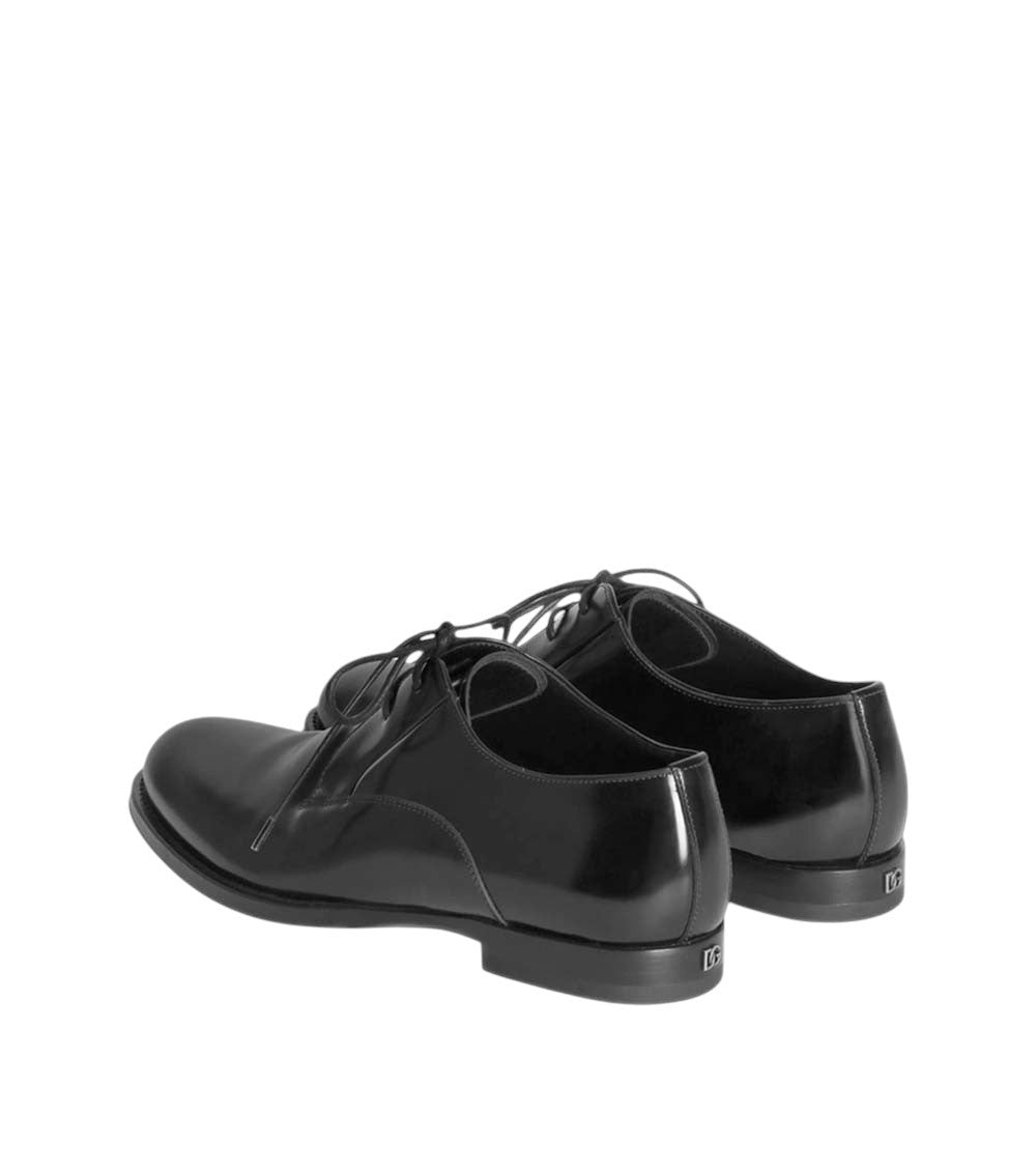 Black Leather Lace-up Shoes 2