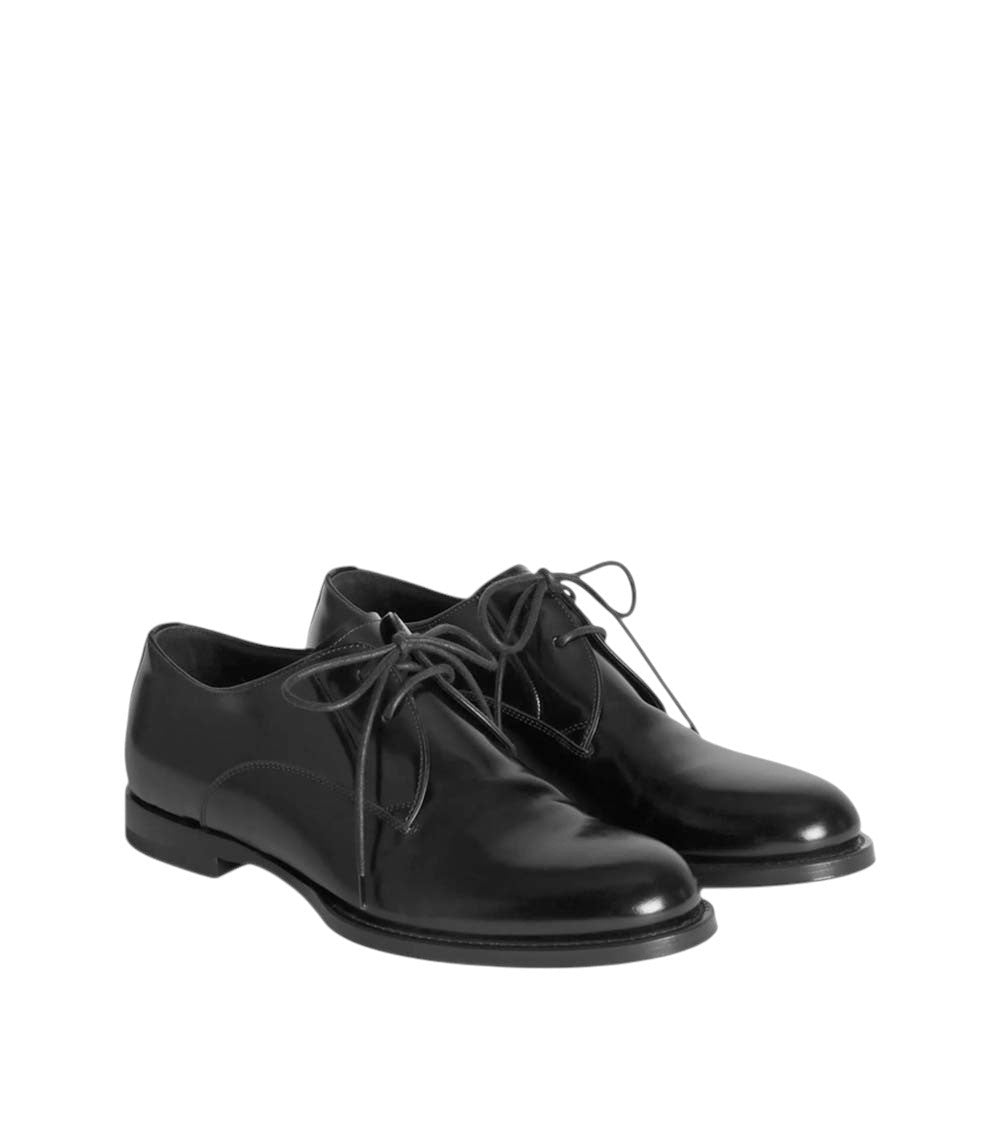 Black Leather Lace-up Shoes 3
