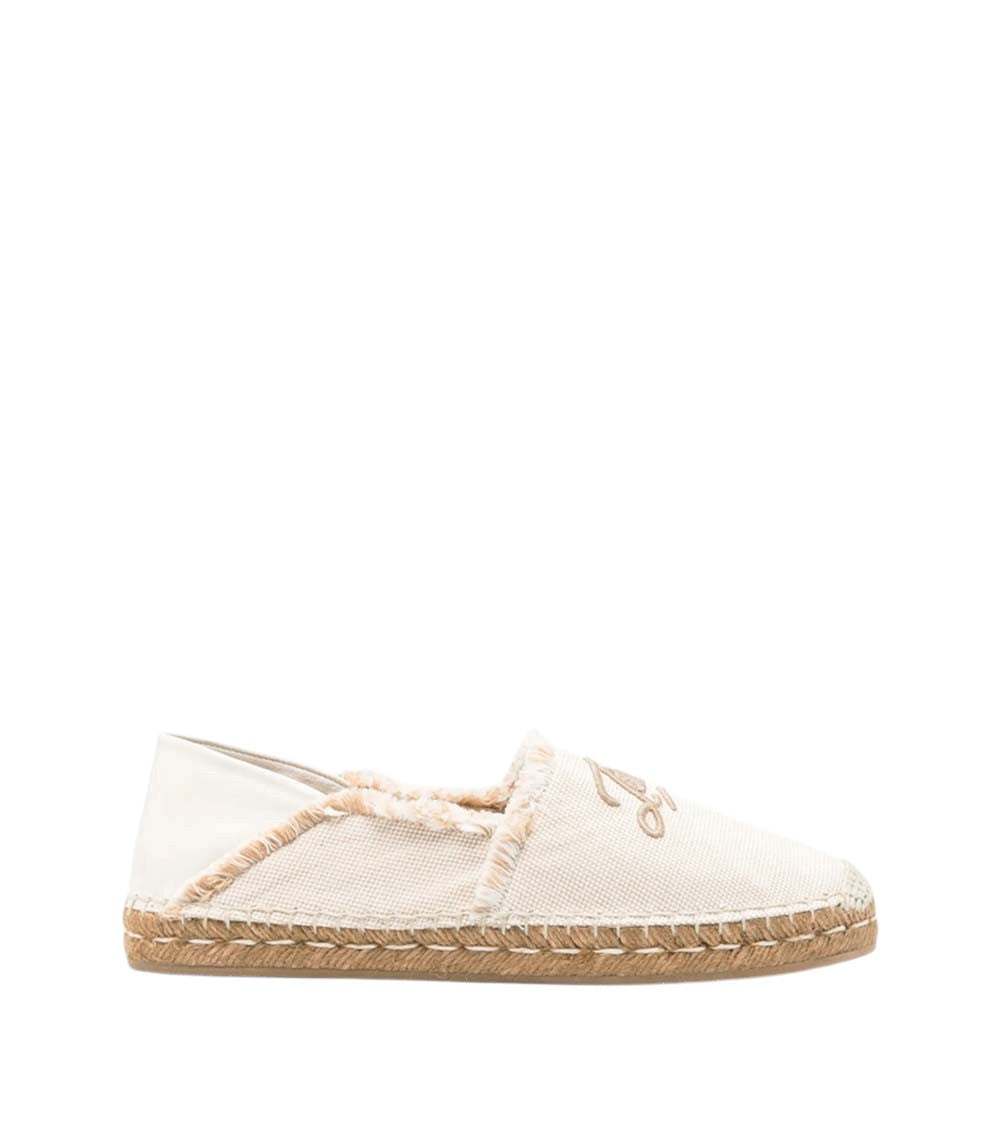 Beige Embroidered Espadrilles 1