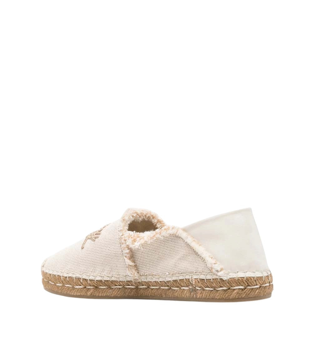 Beige Embroidered Espadrilles 3