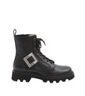 Black Leather Viv Rangers Boots 1
