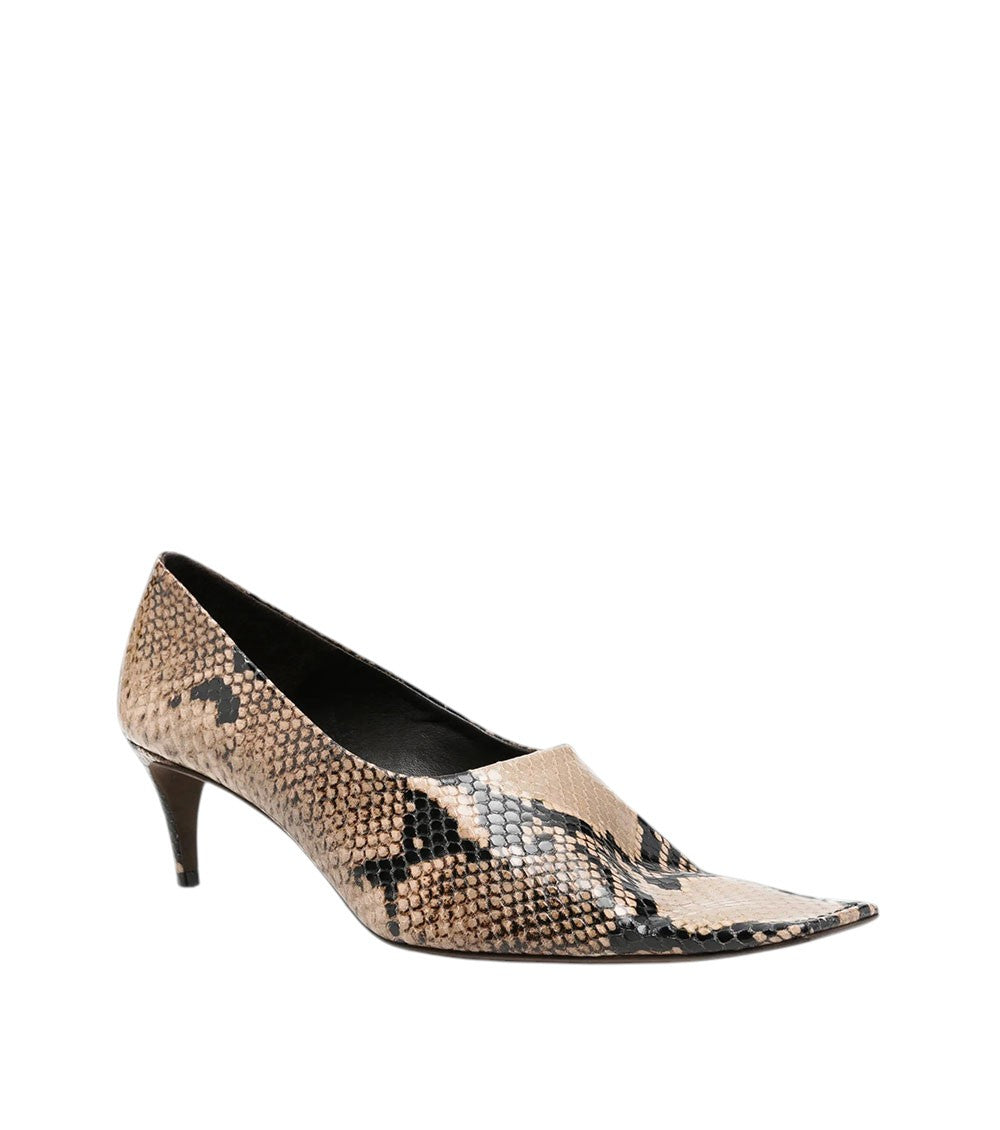 Leopard Print Leather Pumps 2
