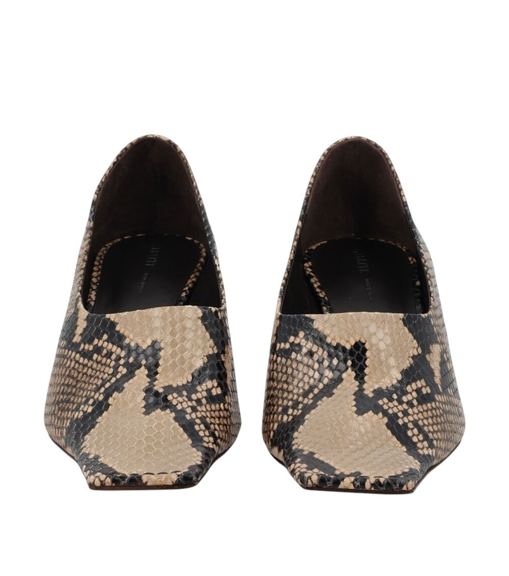 Leopard Print Leather Pumps 4