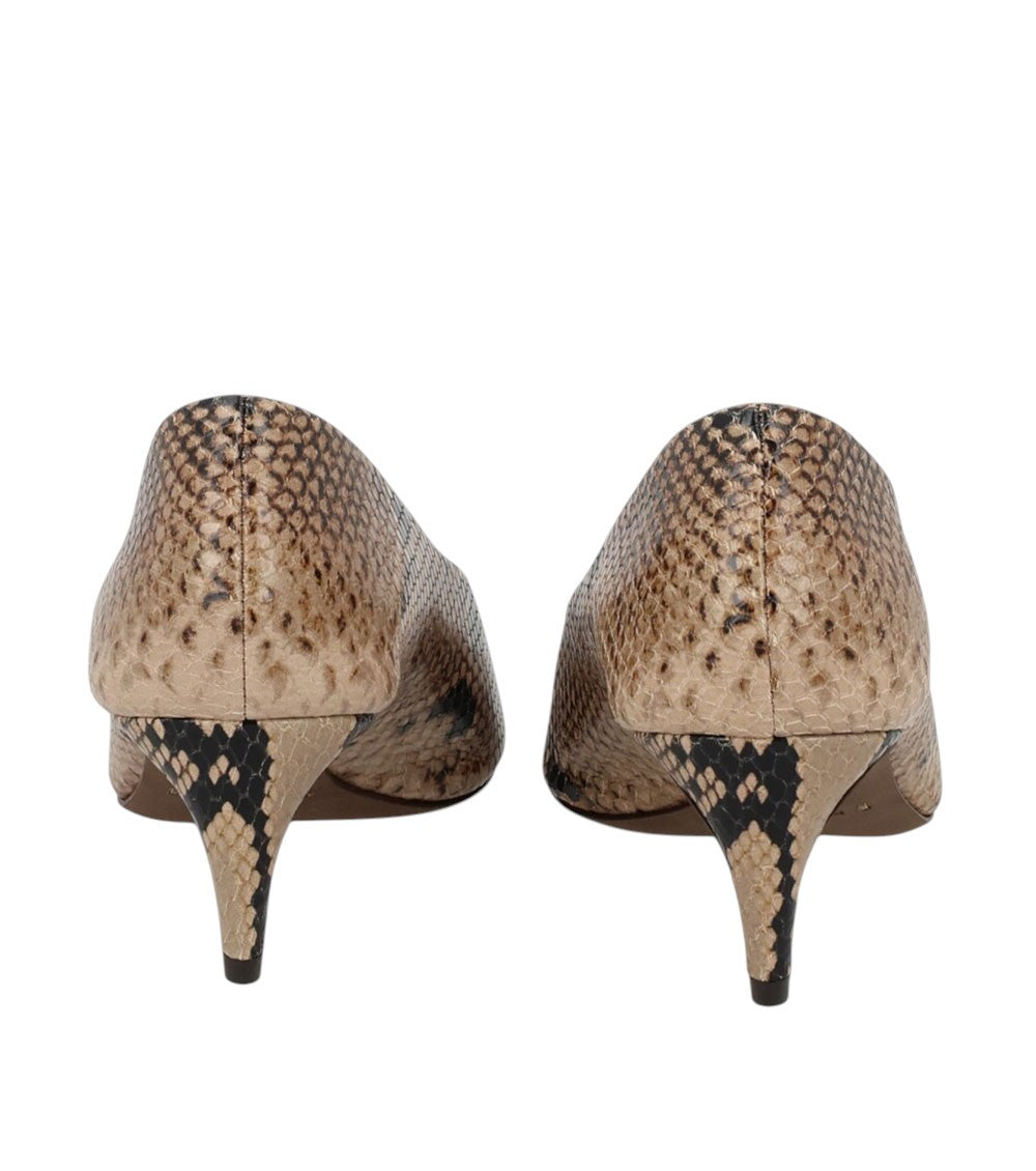 Leopard Print Leather Pumps 5