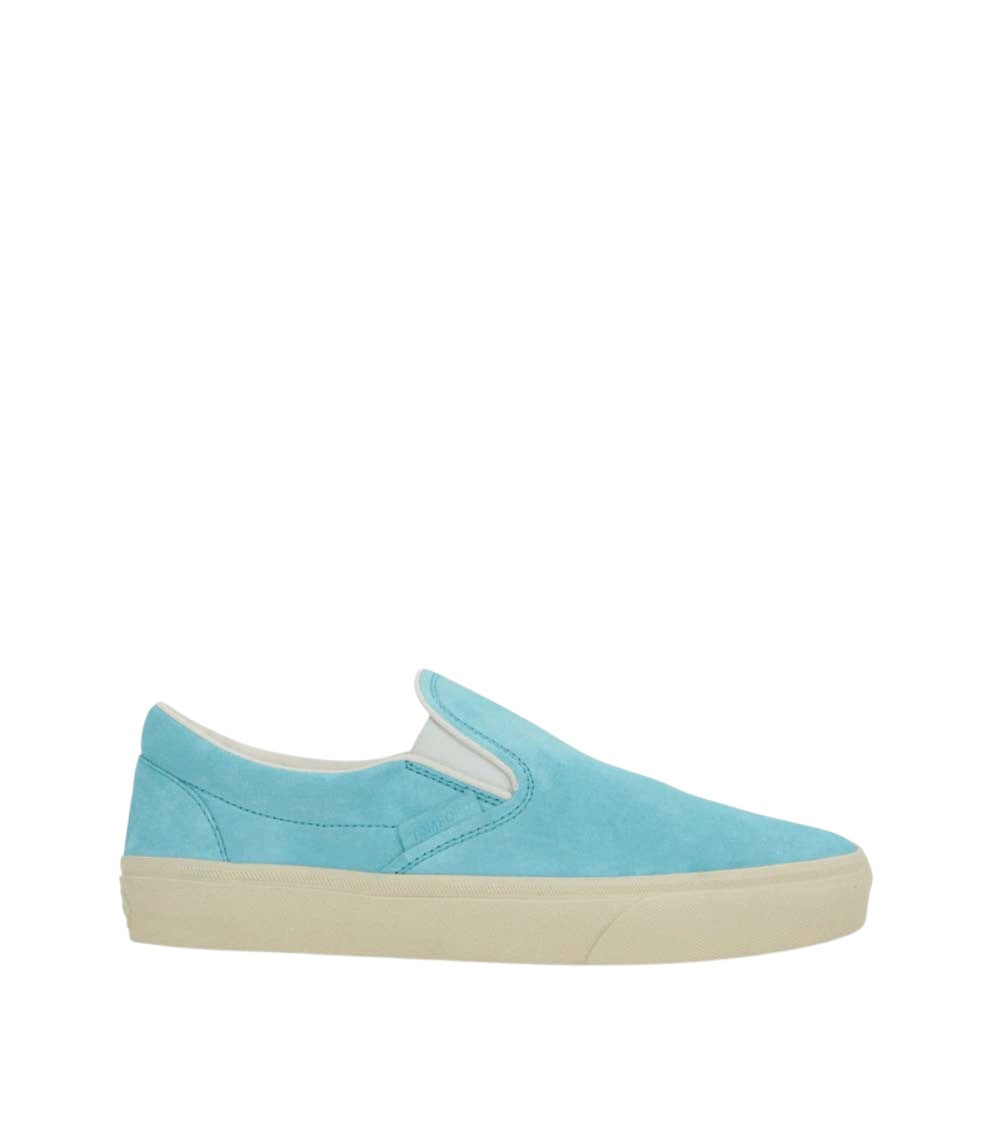 Blue Slip-On Sneakers 1