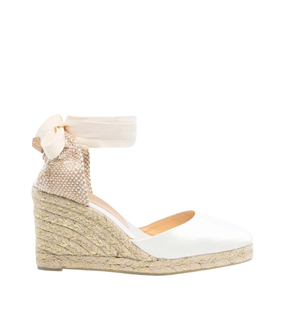 White Joyce Espadrille Wedges 1