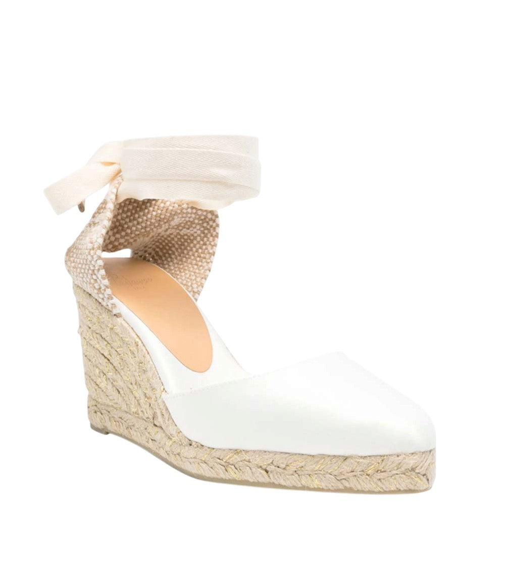 White Joyce Espadrille Wedges 3