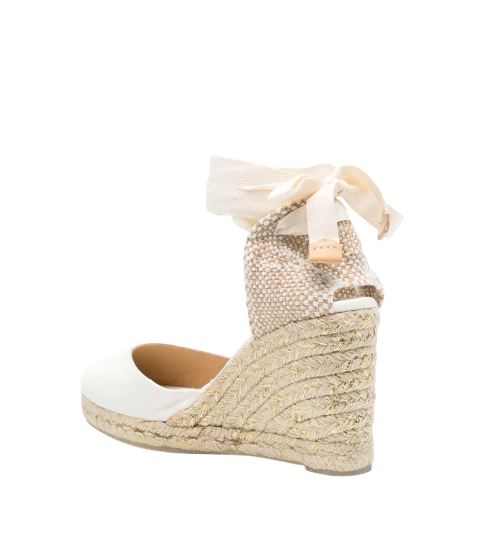 White Joyce Espadrille Wedges 4