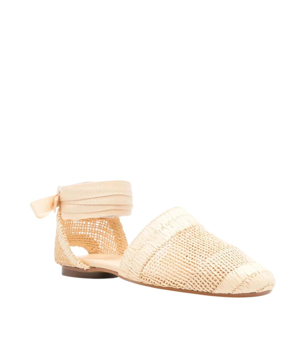 Beige Woven Sandals 3