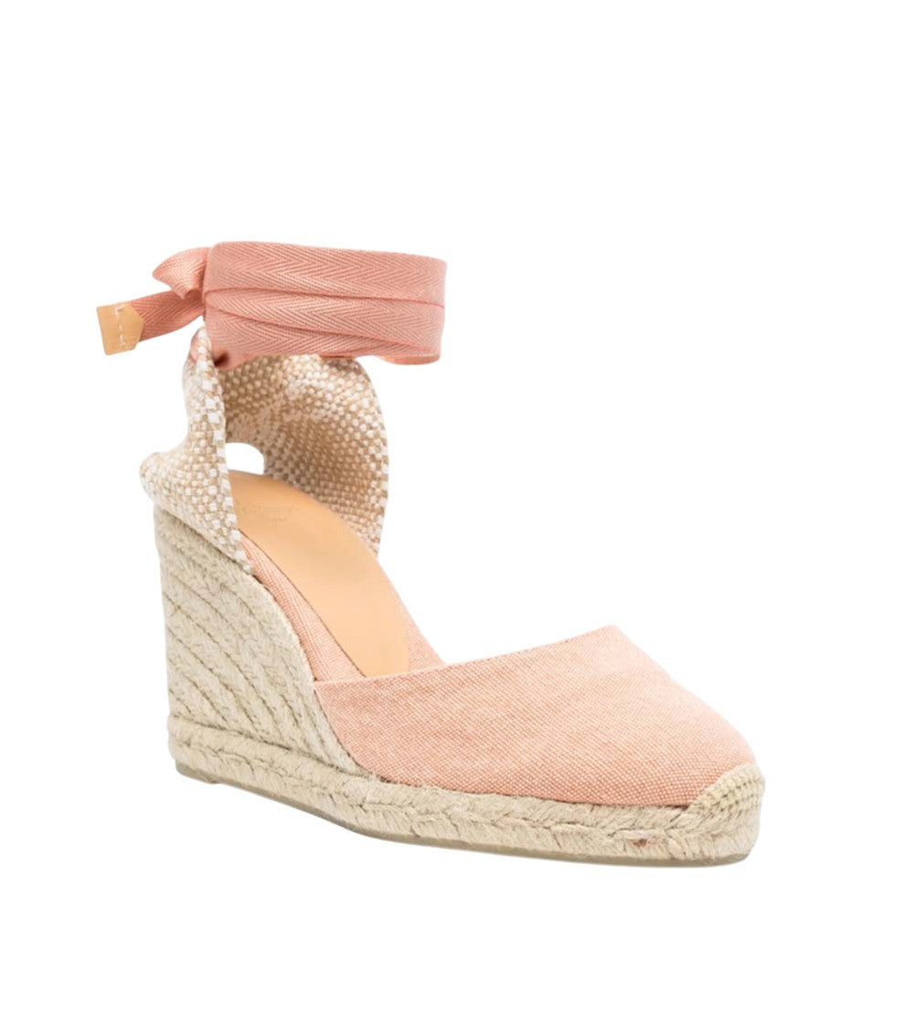 Pink Carina Espadrille Wedges 3