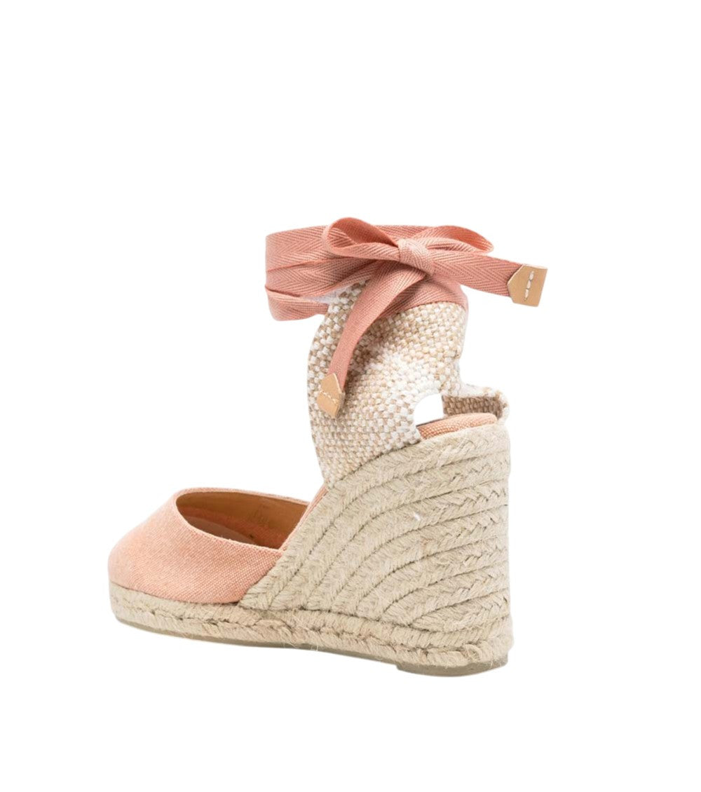 Pink Carina Espadrille Wedges 4