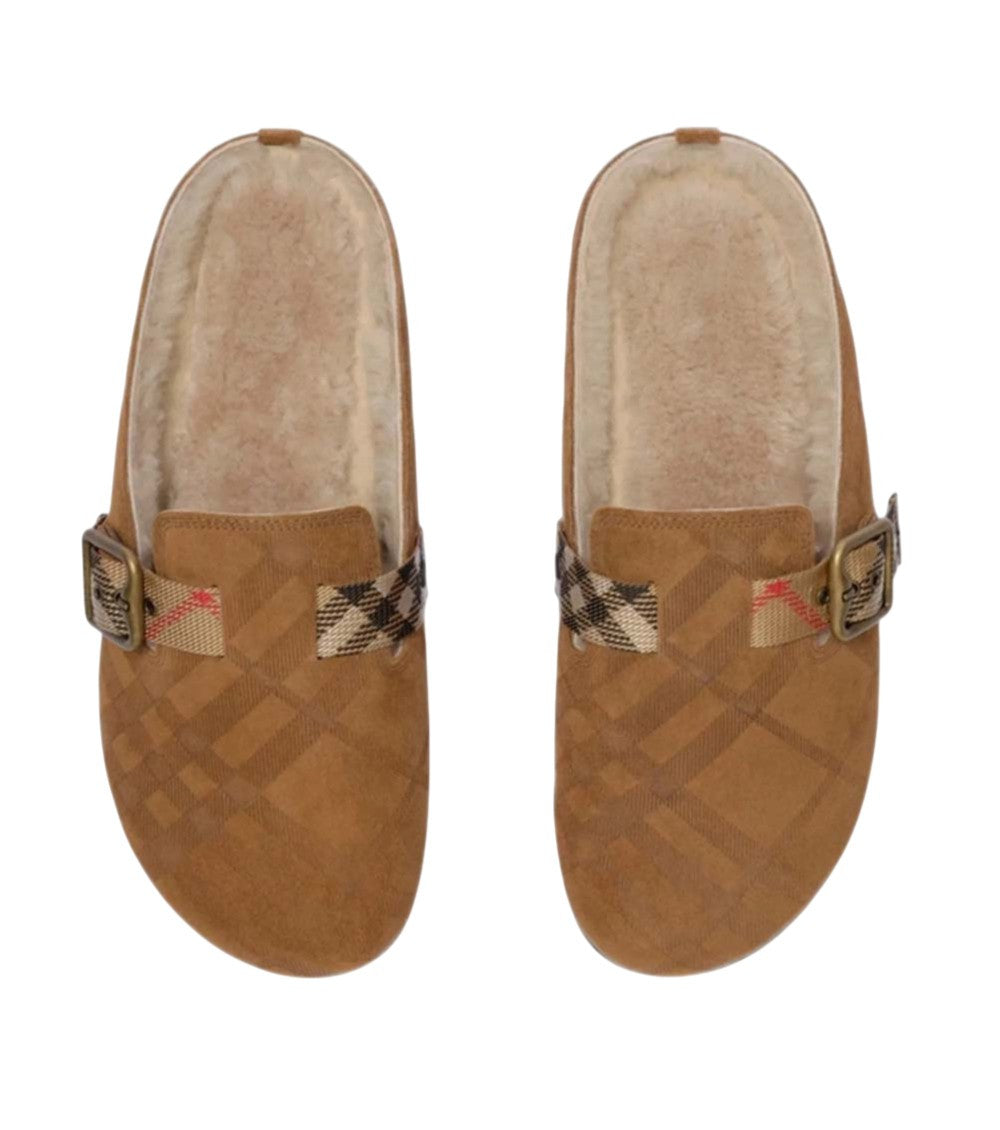 Brown Checks Urchin Slides 2