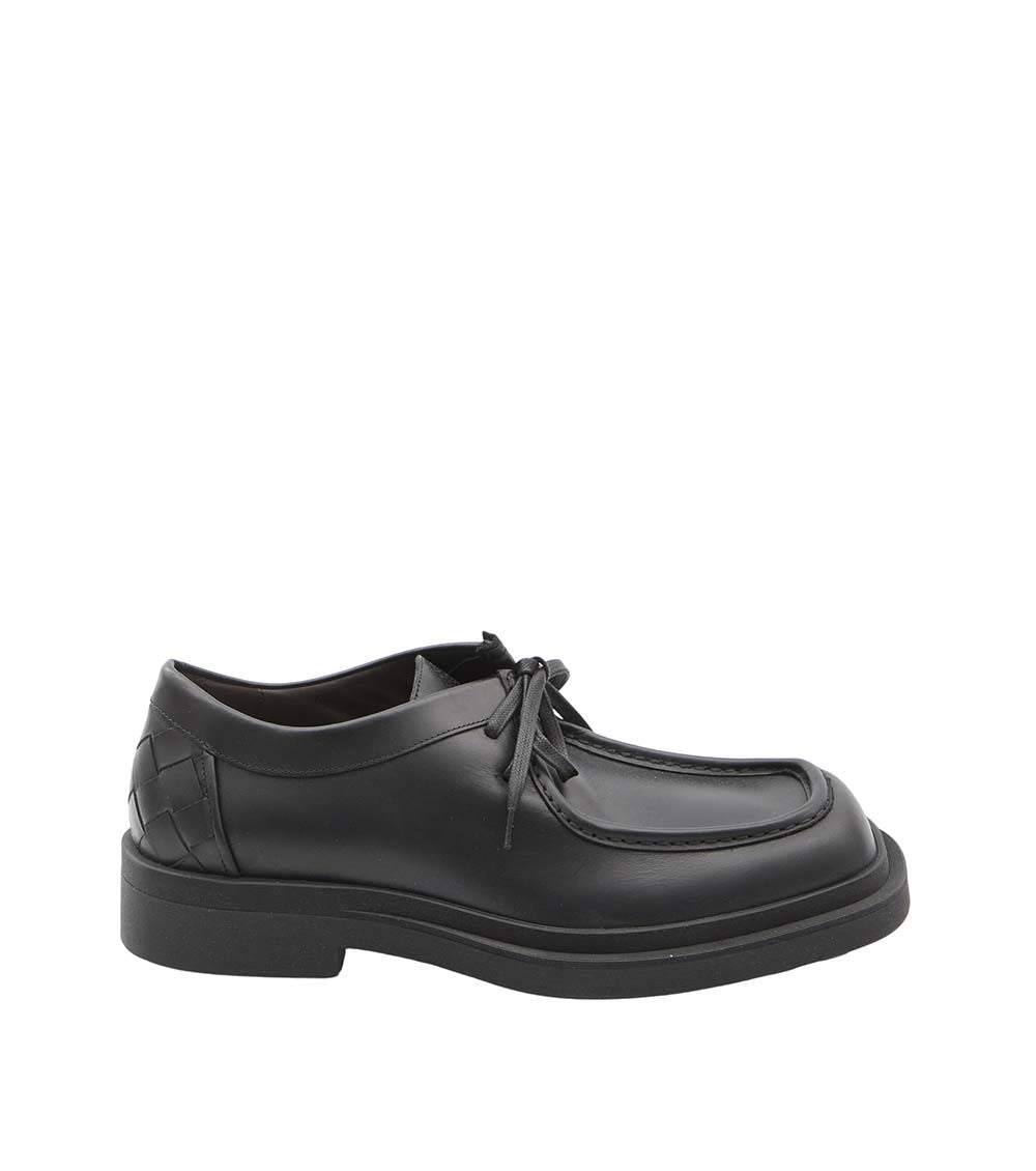 Black Ben Leather Lace-up Shoes 1