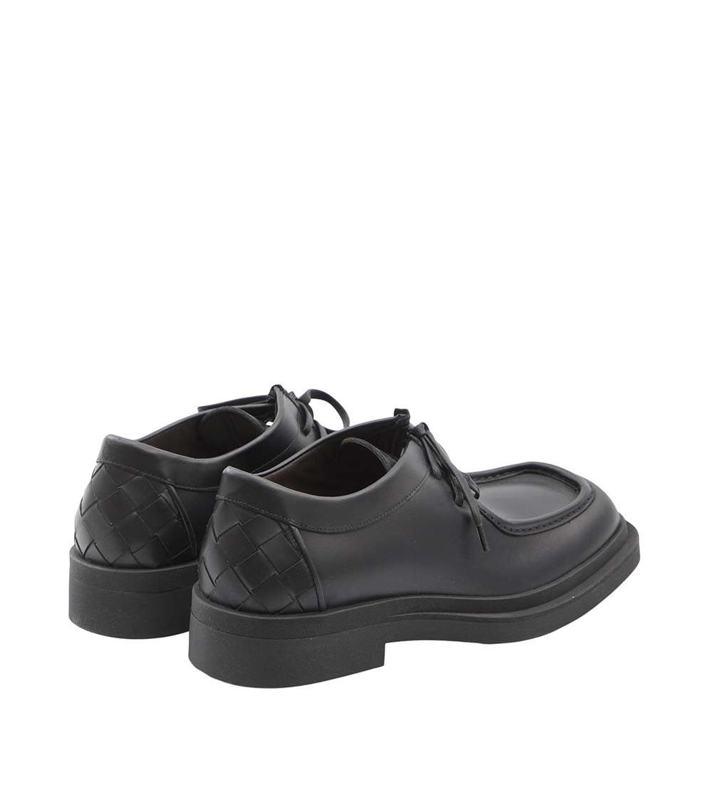 Black Ben Leather Lace-up Shoes 3