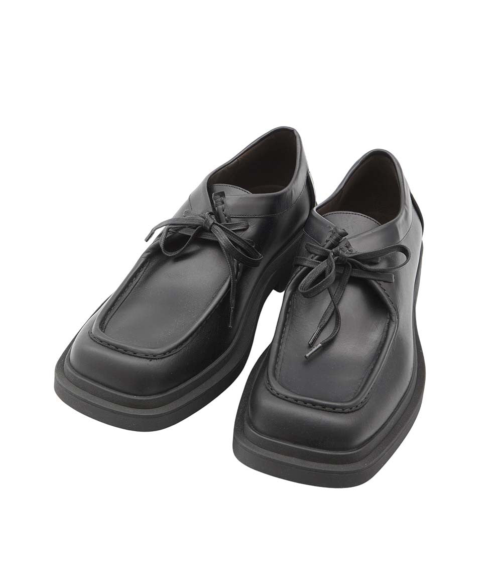 Black Ben Leather Lace-up Shoes 4