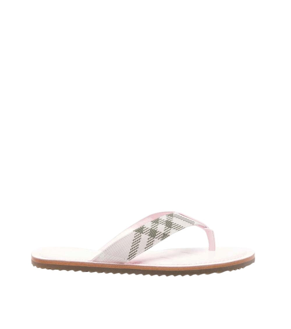 Pink Checks Sandals 1