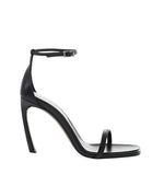 Black Ankle-Strap Leather Heels 1