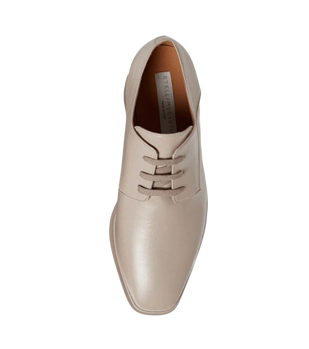 Beige Leather Elyse Sneakers 5