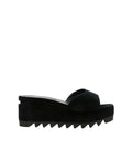 Black Velvet Platform Sandals 1