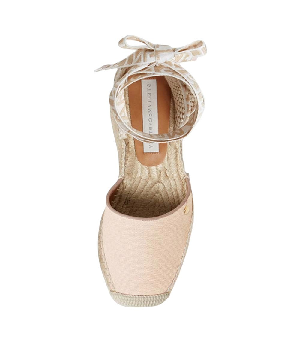 Beige Logo-Print Wedges 2
