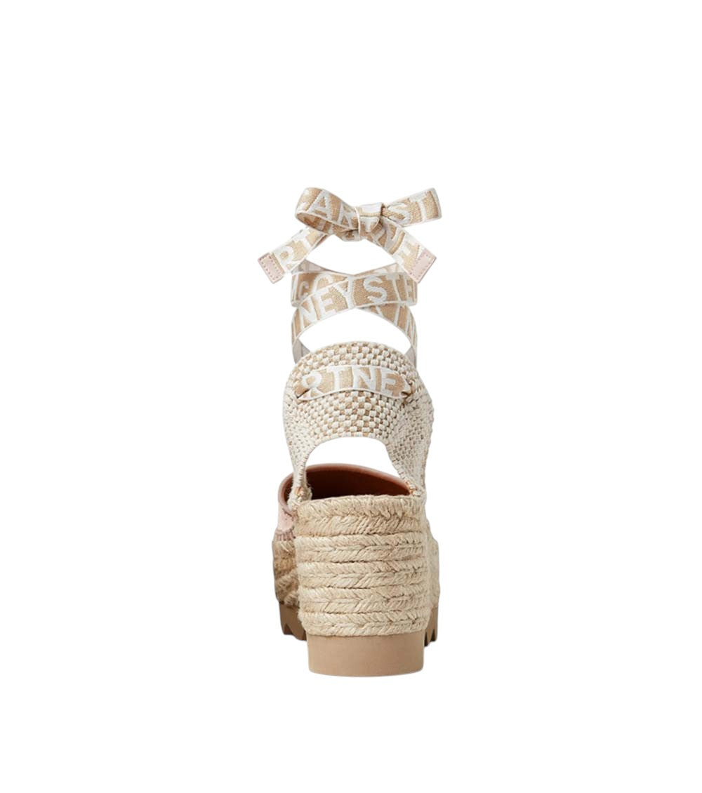 Beige Logo-Print Wedges 3