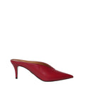 Red Classic V-cut Mules 1
