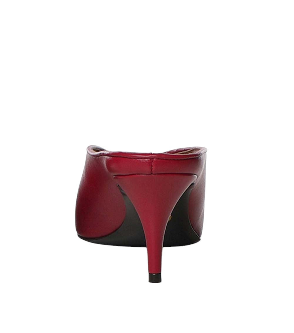 Red Classic V-cut Mules 3