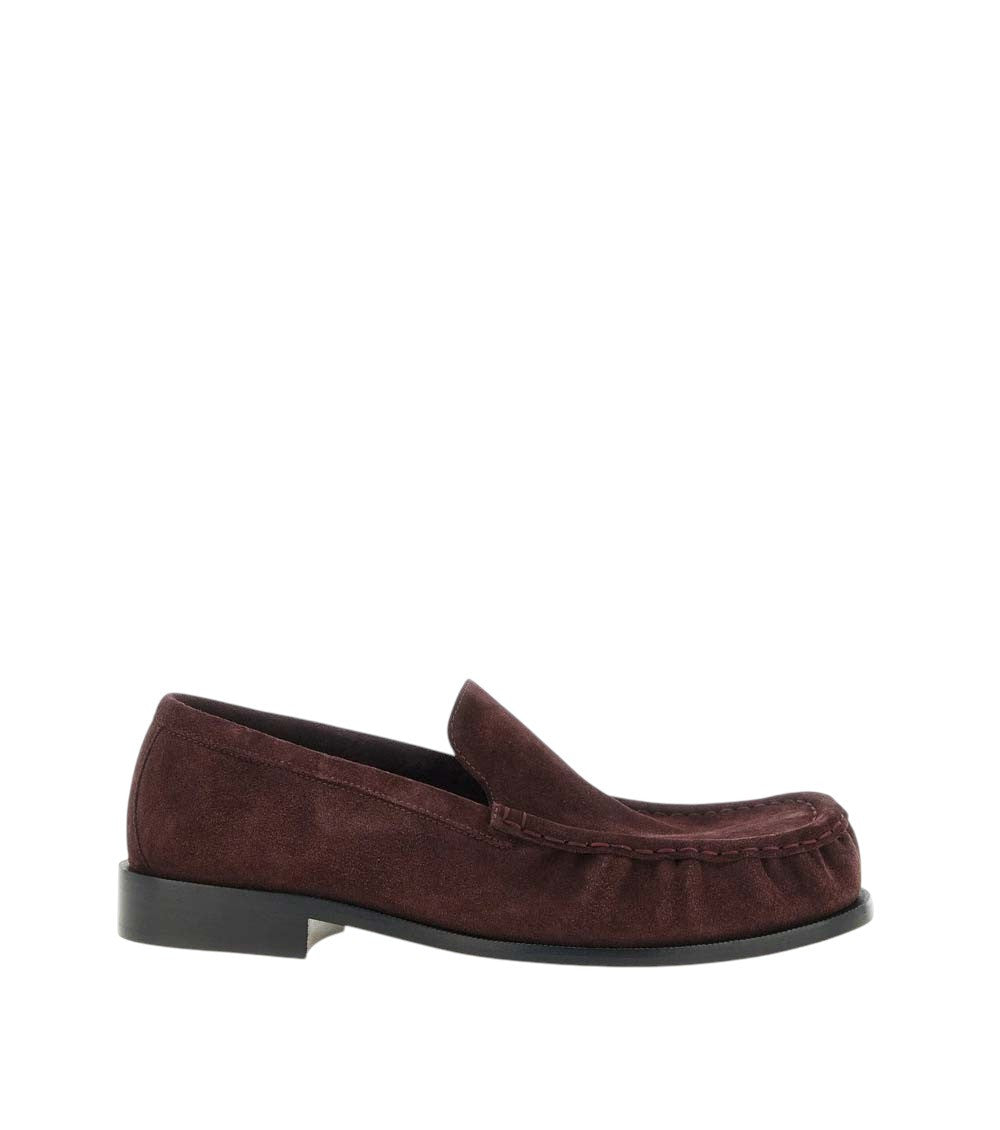 Burgundy Suede Loafers 1