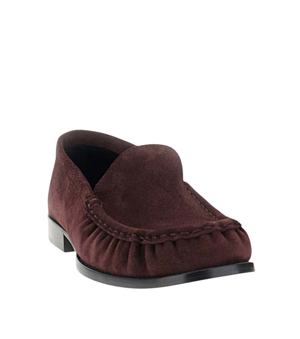 Burgundy Suede Loafers 2