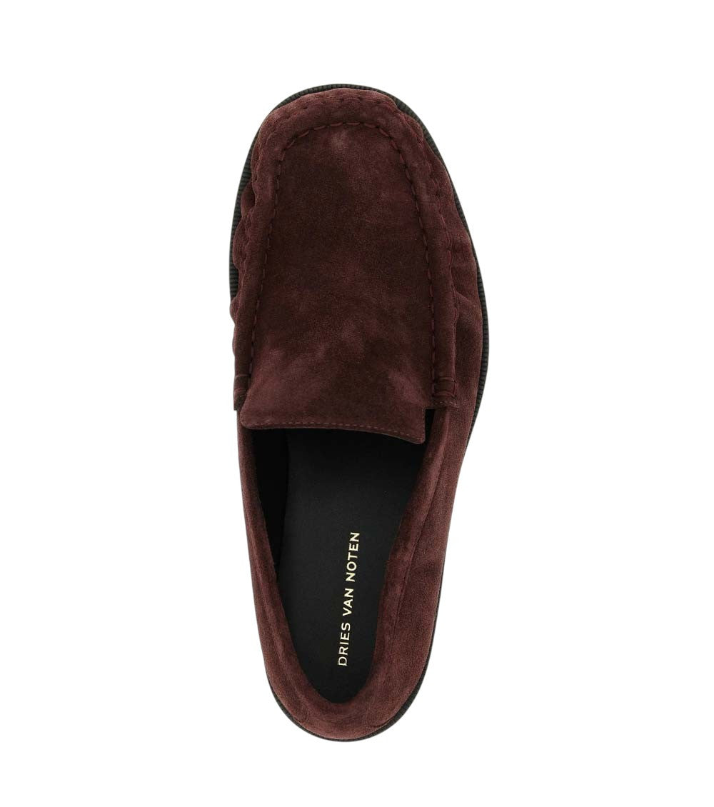Burgundy Suede Loafers 3