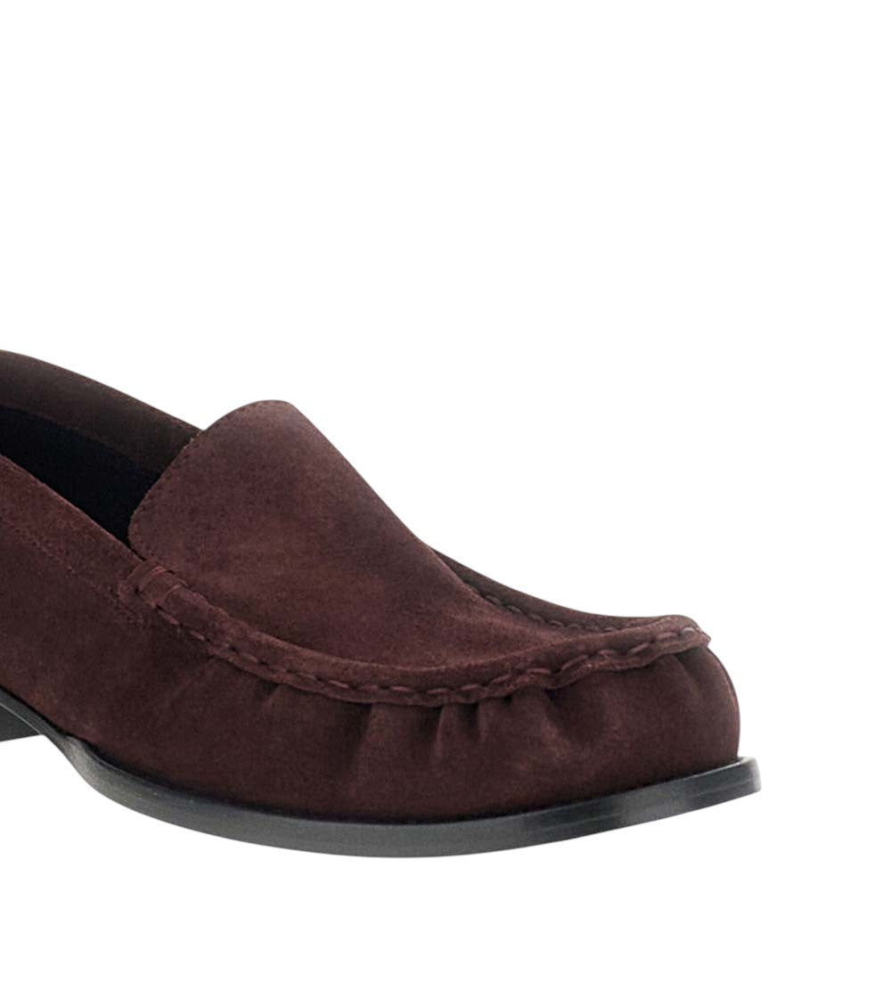 Burgundy Suede Loafers 5