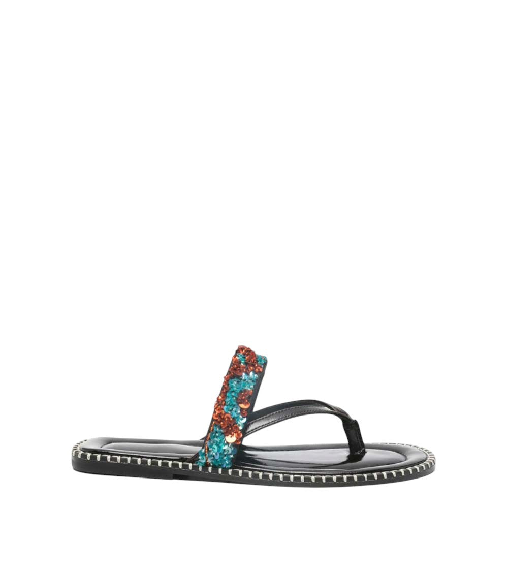 Black Embellished Sandals 1
