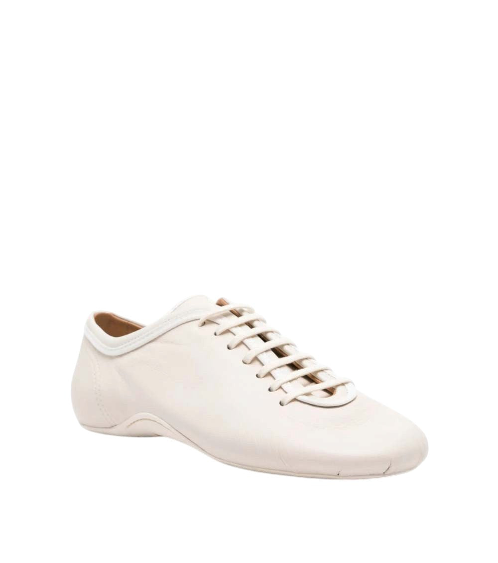 Beige Panelled Sneakers 2