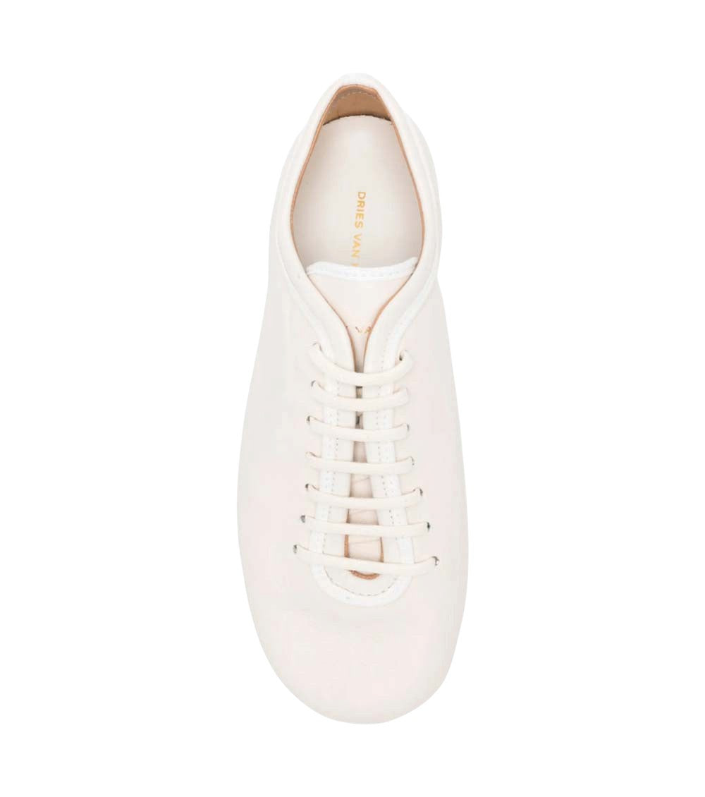 Beige Panelled Sneakers 4
