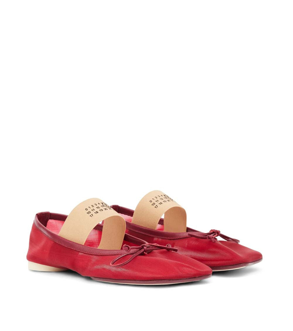 Red Anatomic Ballet Flats 2