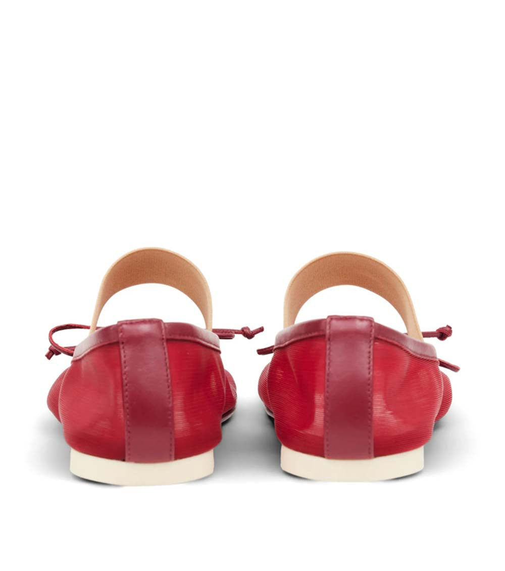 Red Anatomic Ballet Flats 3