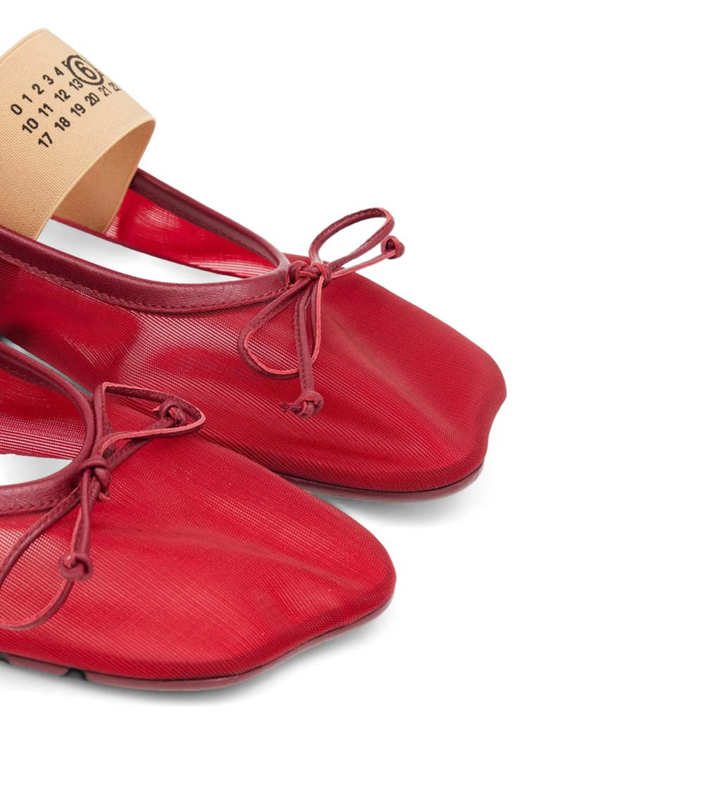 Red Anatomic Ballet Flats 4