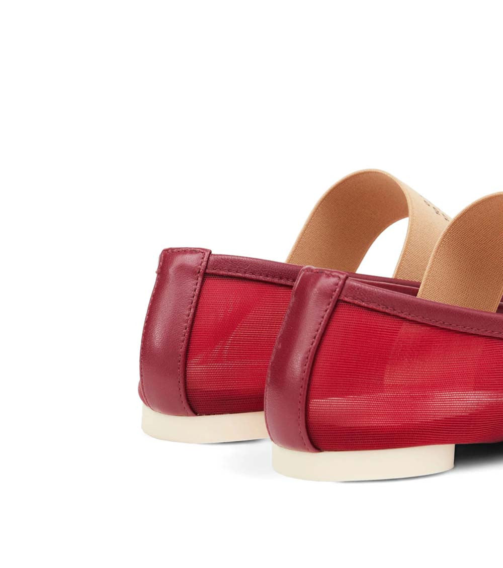 Red Anatomic Ballet Flats 5