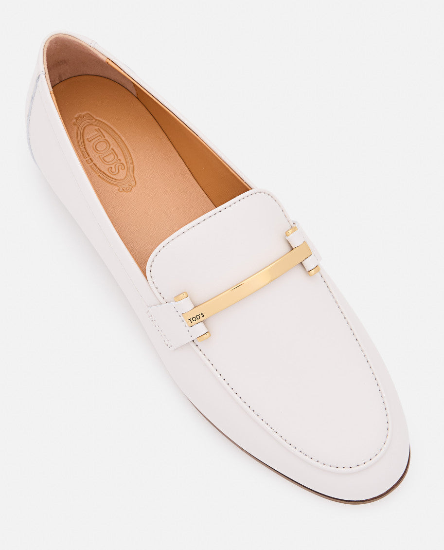 White Leather Loafers 4