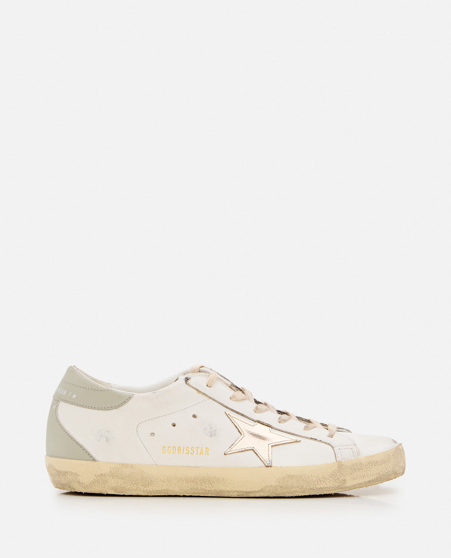 Grey Super-Star Leather Sneakers 1