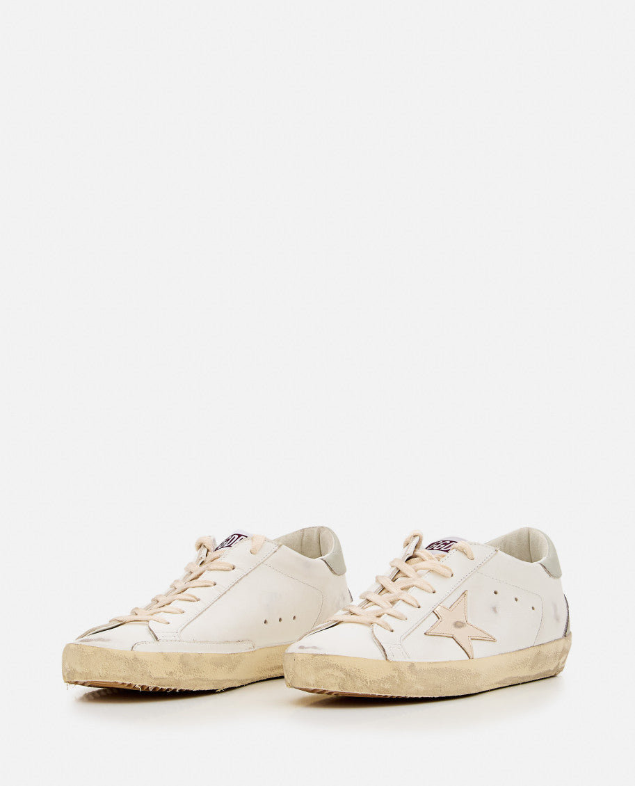 Grey Super-Star Leather Sneakers 2