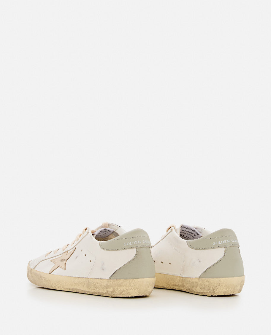 Grey Super-Star Leather Sneakers 3
