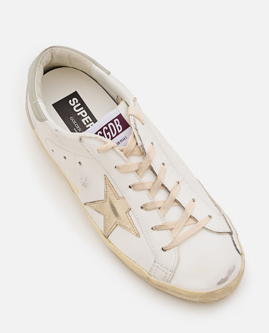 Grey Super-Star Leather Sneakers 4