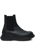 Black Leather Wander Ankle Boots 1