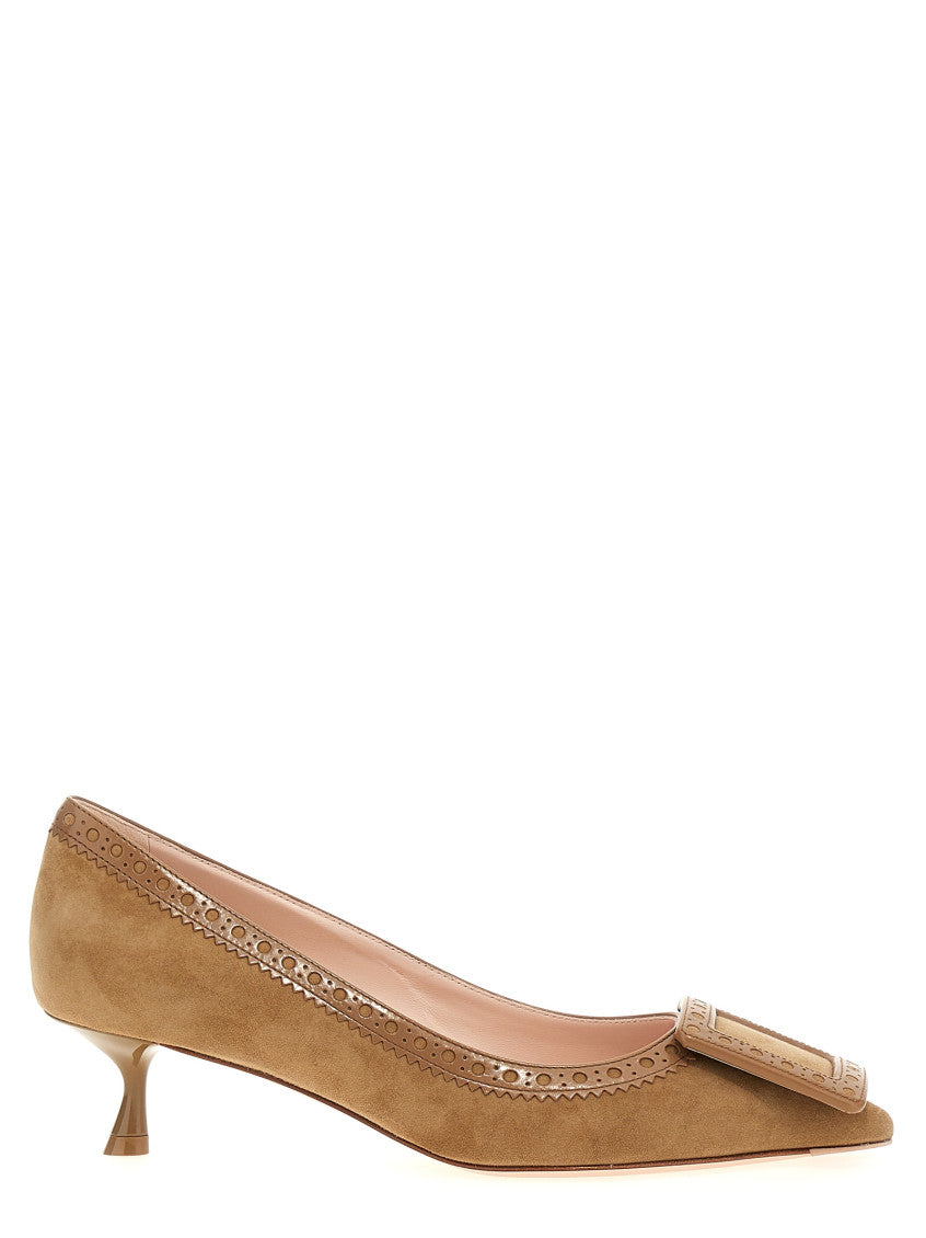 Beige Viv Slip On Pumps 1