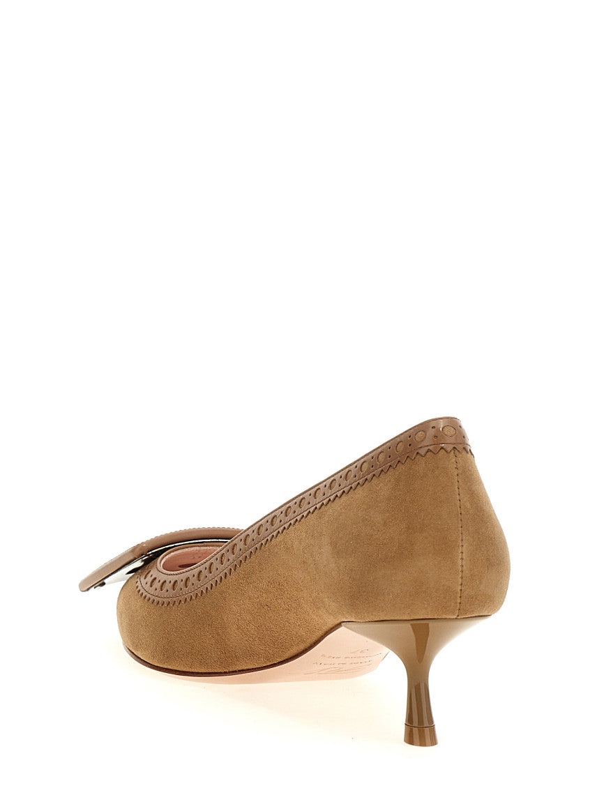 Beige Viv Slip On Pumps 3