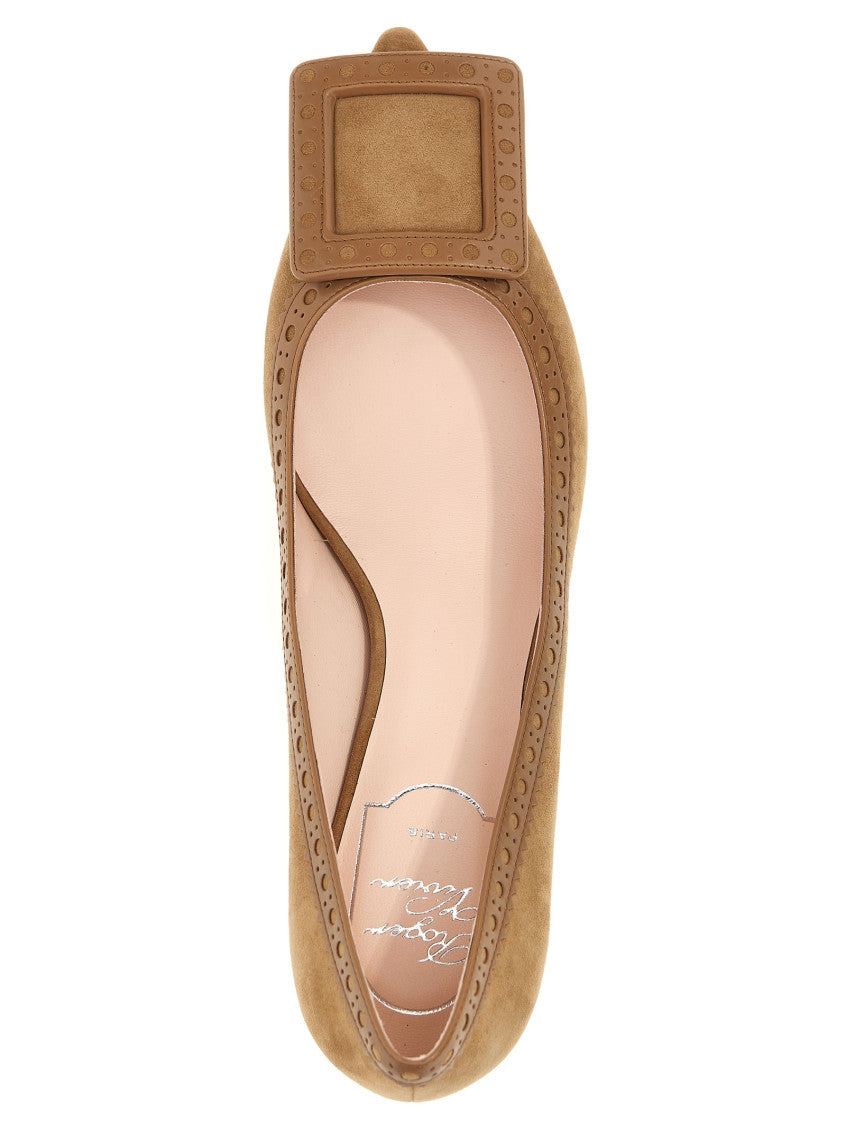 Beige Viv Slip On Pumps 4