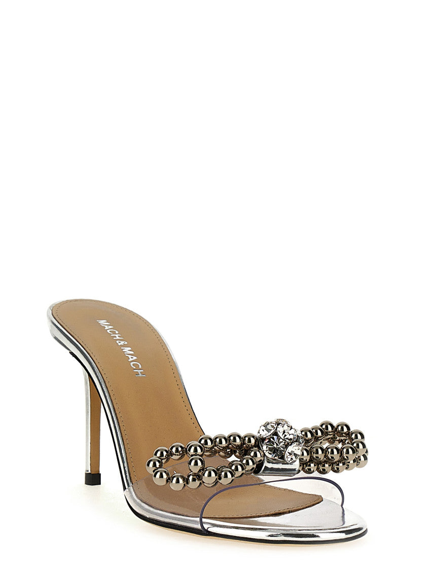 Silver Stud Bow Heels 2