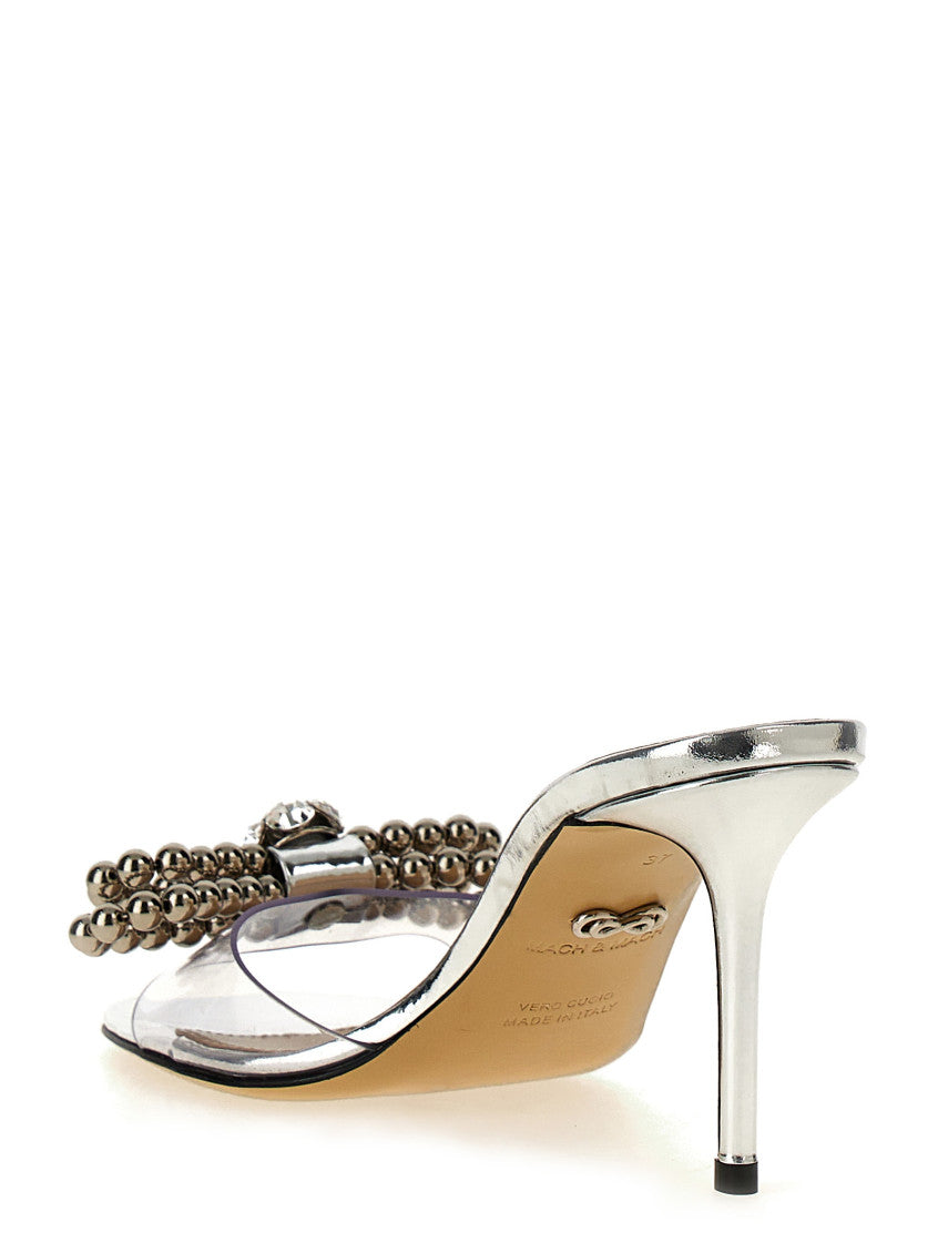 Silver Stud Bow Heels 3