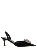 Black Galaxy Slingback Heels 1